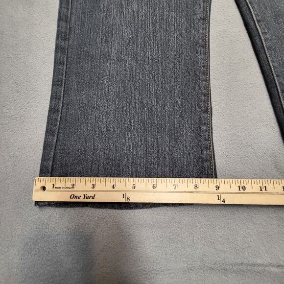 Ruff Rryders Capri Jeans Womens 10 Blue Straight Distressed Y2K Embroidered - Picture 5 of 10